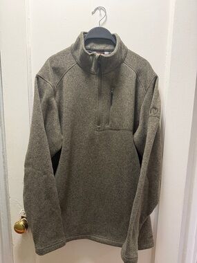 Merrell Men's Olive Green Half-Zip Sweater